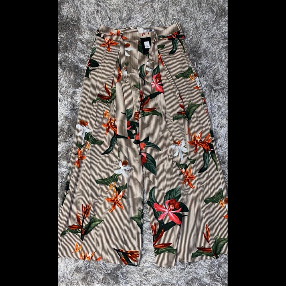 Fashion Nova Striped Floral Beach Pants!